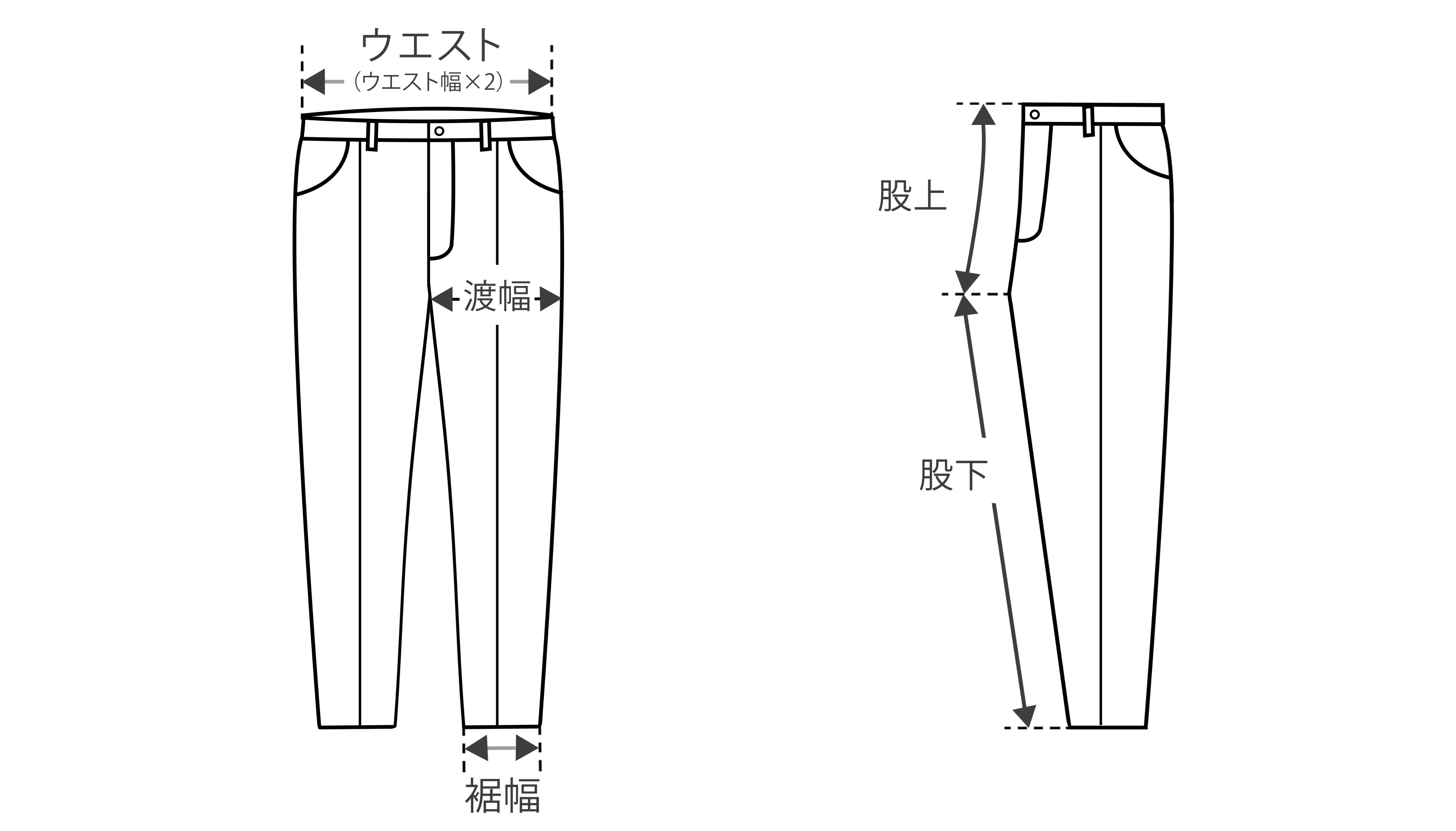 oneeight size slacks pant