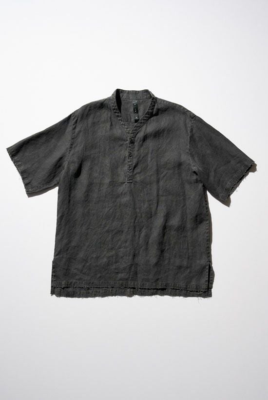 wjkシャツ│smart collar pullover H/S［black］
