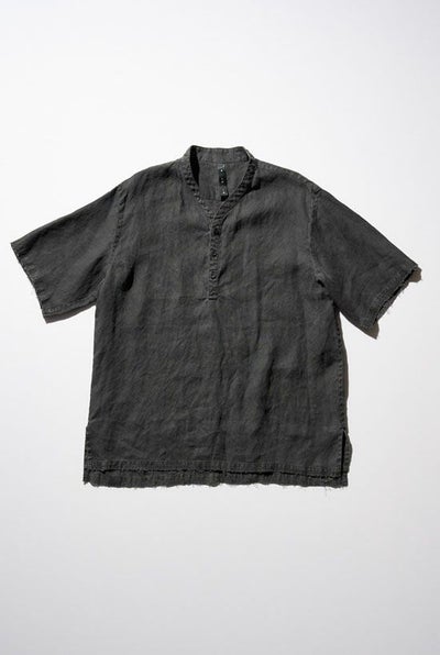 wjkシャツ│smart collar pullover H/S［black］