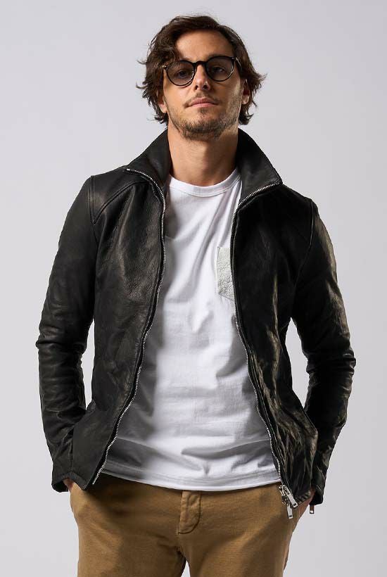 wjkレザー│stand riders(cow leather)［black］