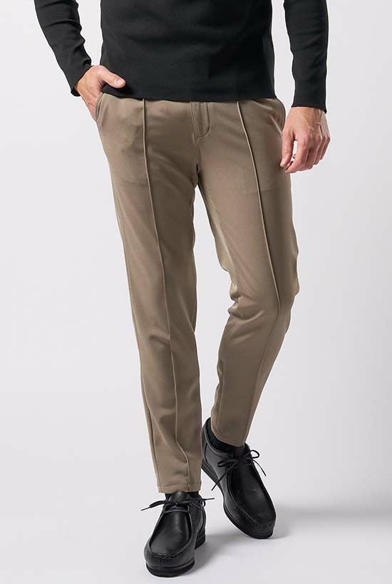 スラックス smart pin-tuck slacks