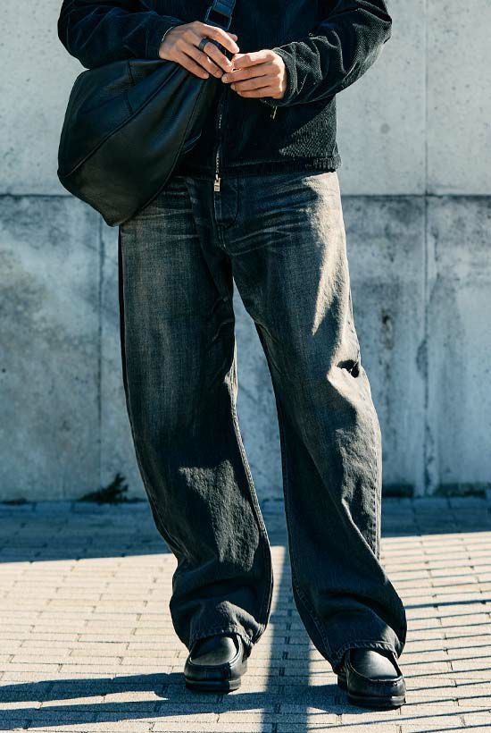 ONEEIGHT ｜wide banana denim（USED）［black］