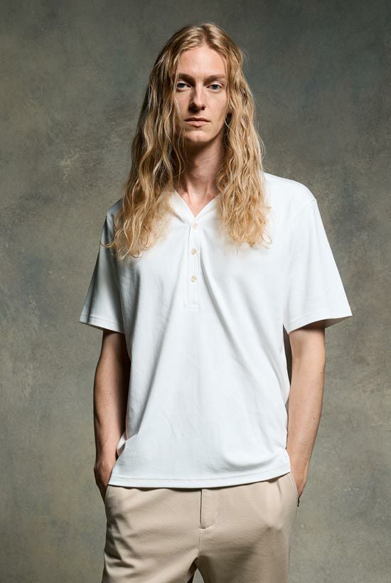 メンズ wjk smart collar pullover H/S