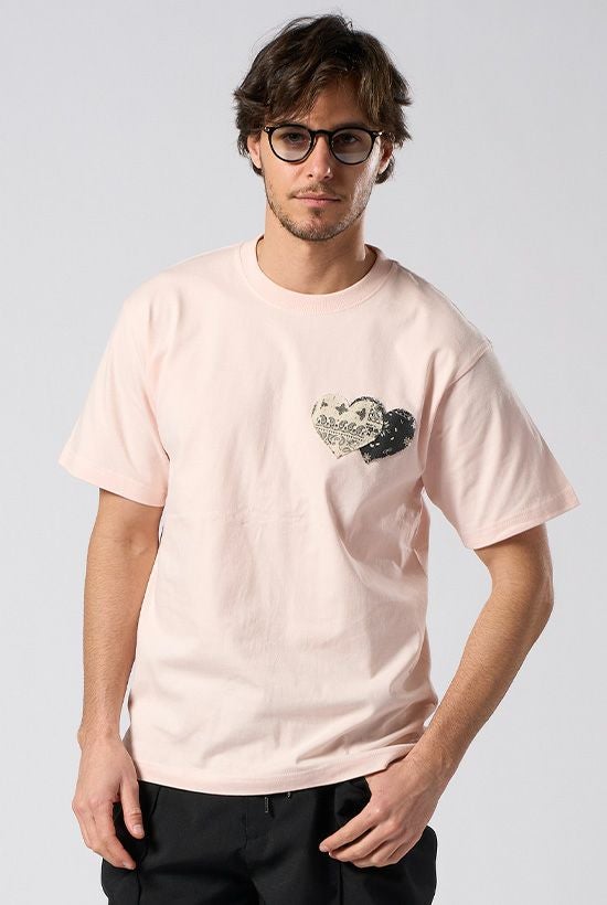 ONEEIGHT ｜bandana panel heart T［pink］6月入荷予定